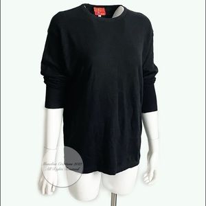 Kenzo Paris Sweater Pullover Classic Black Knit Vintage Jungle Line Sz L